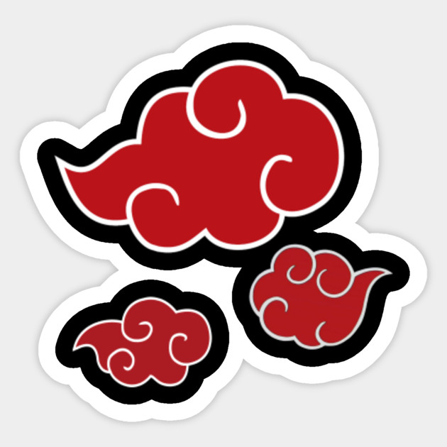 Red Clouds of Akatsuki - Akatsuki - Sticker TeePublic Red Clouds of Akatsuki - Akatsuki - Sticker TeePublic